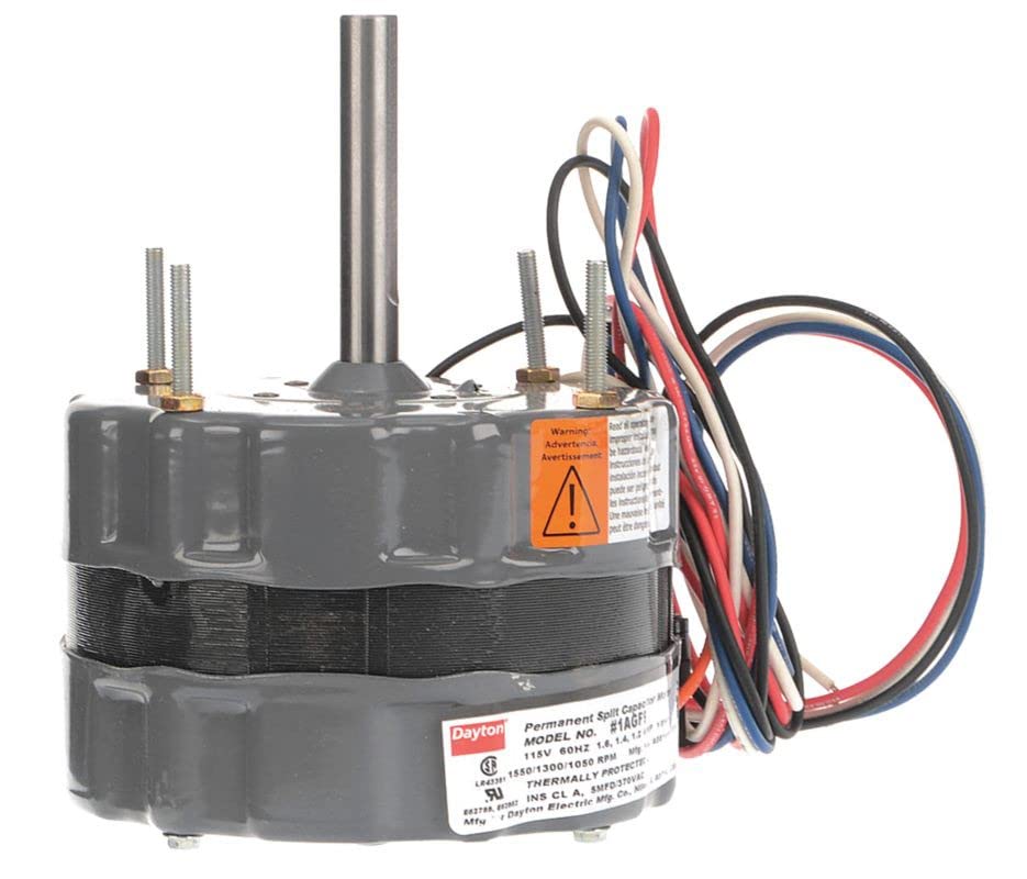 Dayton 1AGF9 Motor, PSC, 1/8 hp, 1550 RPM, 115V, 48Y, TENV