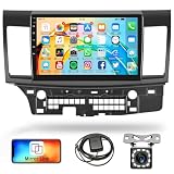 Rimoody Android Car Radio for Mitsubishi Lancer 2008 2009 2010 2011-2017 Car Stereo 10.1 Inch HD Touch Screen GPS Navigation WiFi Bluetooth FM Radio EQ Mirror Link USB Backup Camera