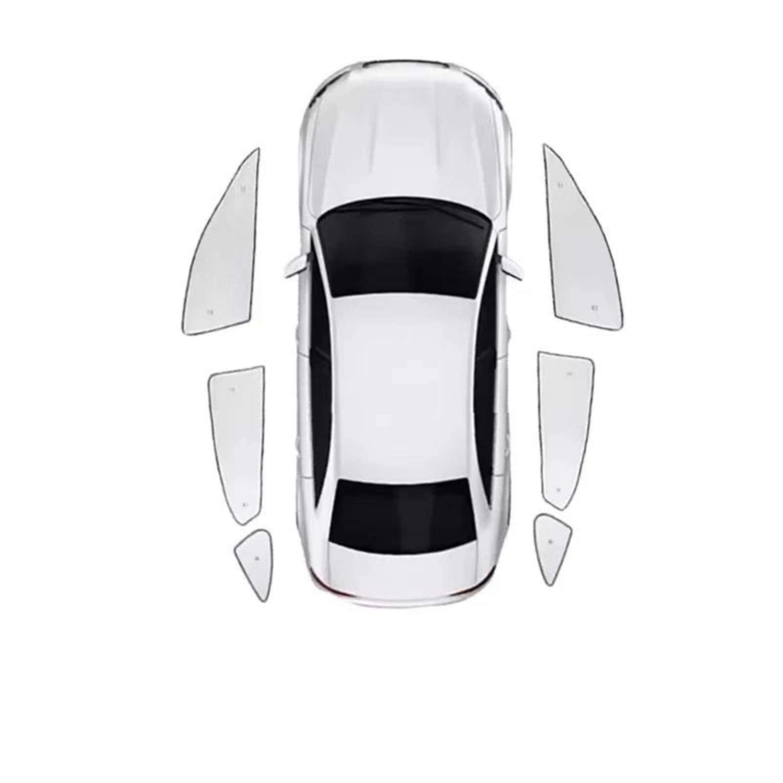 Parasol Para Vehículo Accesorios Para Coche Para Hyundai Para Santa Para Fe Para MX5 2023 2024 2025 2026 Parasol Coche Magnético(Front Rear 6pcs)