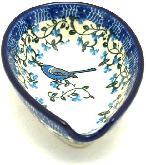 Polish Pottery Spoon Rest - Song Bird
