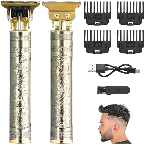Maquina Cortar Pelo, Maquina de Cortar Pelo Hombre Recortadora de Barba con 4 Peines-guía Maquina de Afeitar Hombre, Cortapelos Hombre para Uso de Hogar y Peluquería