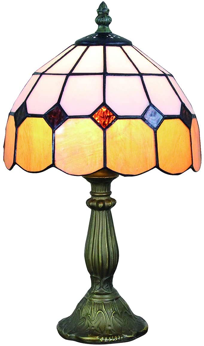 CCXXYGWJ Lampy w stylu salonu Bursztynowa lampka nocna do sypialni 8 cali (4 kolory do wyboru) (kolor: niebieski)