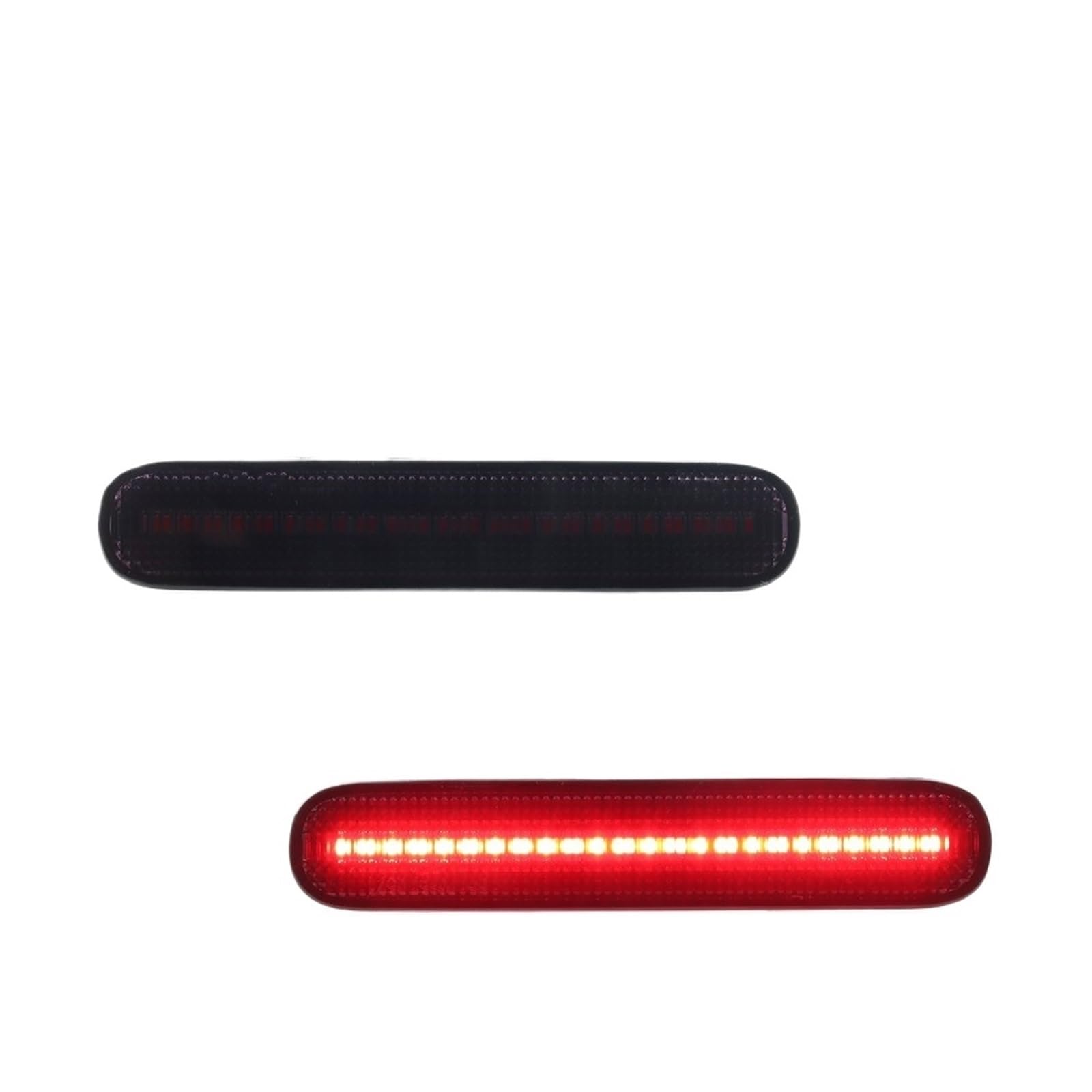 Lámpara Reflector Parachoques Trasero Para Chevrolet Para HHR 2006 2007 2008 2009 2010 2011 Luz De Freno Para Parachoques Trasero Luces Reflectoras Con LED Rojo(Smoked Lens Red LED)