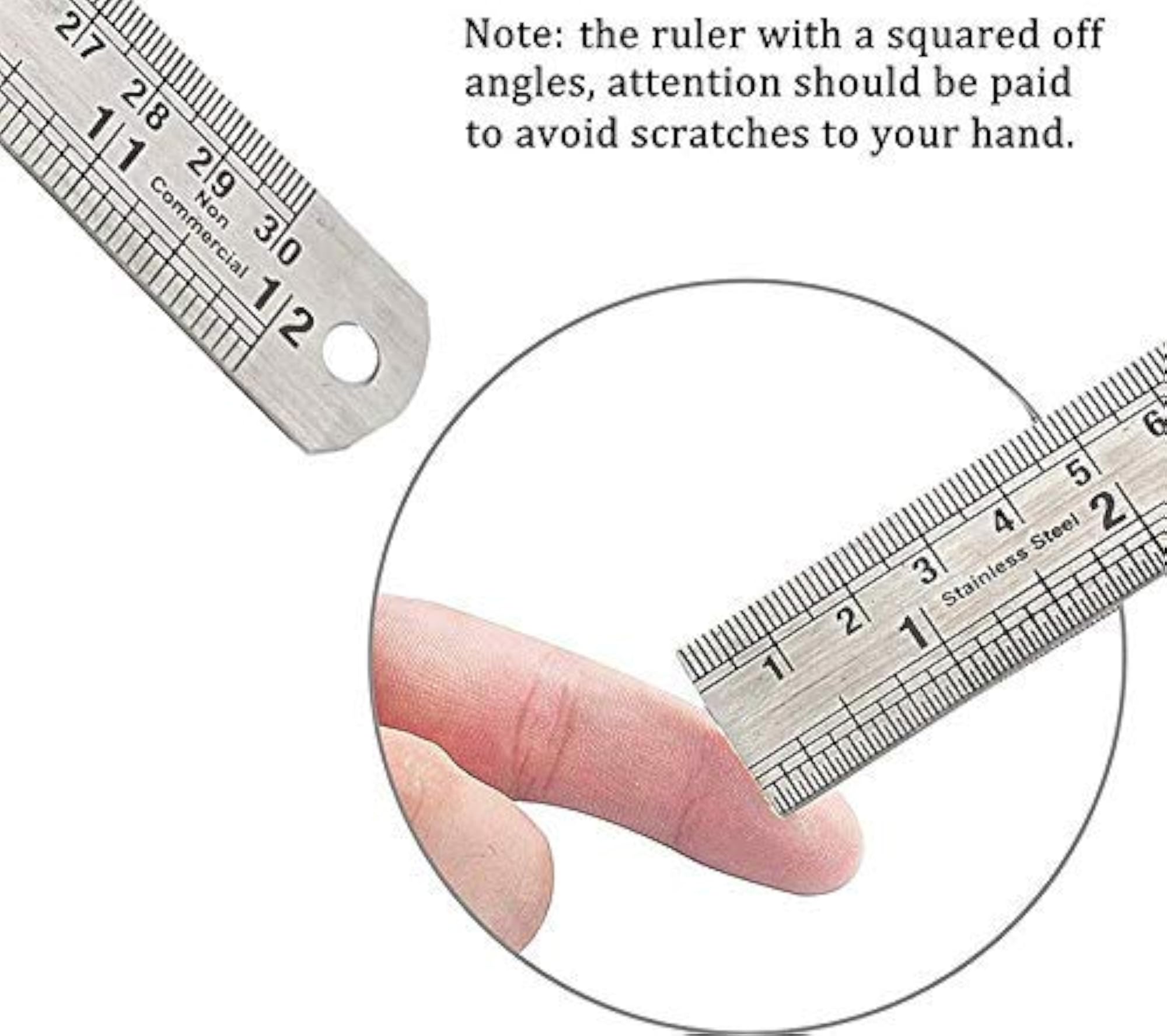 Ruler Double Side Measuring Scale Mark Tool for Office