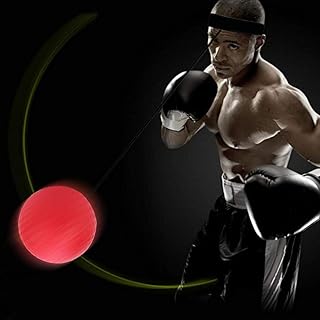Demeras PU Ball Boxing Ball Fight Punch Training Reaction Training Elastic String Ball with Headband Ball Set for Boxing Stress Relief