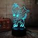 Produktbild Bunte Lichter der Umwandlungs-3D, Nachtlicht der Kinder 3D LED, Farbe des Spiels 3D recht feenhafte Schlaf-Licht-Nachtlampe der Illusions-LED für Kindergeburtstags-Ausgangsspielzeug-Geschenk