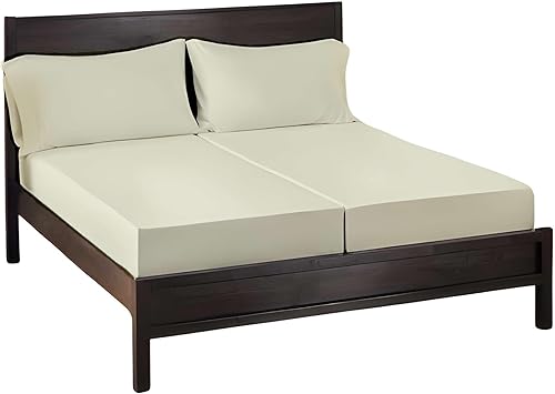 Juego de sábanas divididas tamaño King para cama ajustable, juego de sábanas de Giza Split King, sábanas 100% algodón egipcio Giza certificado,