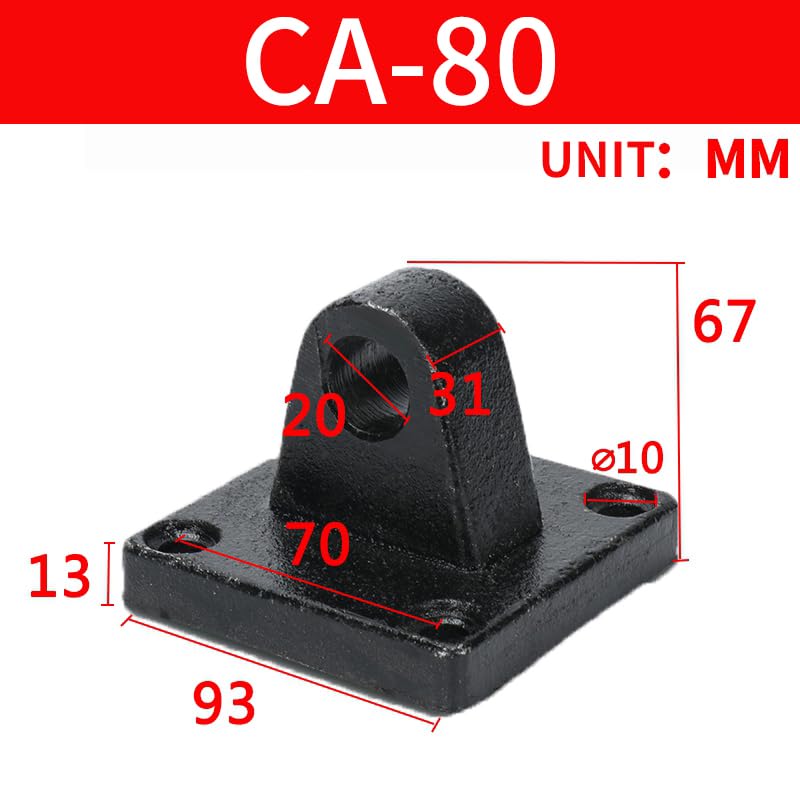 Image of SC Cylinder CA Series Link Base - Single Ear Mounting Bracket, Standard Accessory for Pneumatic Cylinders (CA80)
