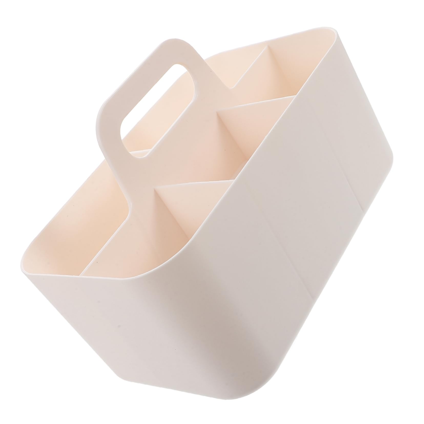 ARTIBETTER Office Supplies Makeup Case Cosmetics Storage Box Divided Sections Art Supply Storage Organizer Portable Plastic Shower Caddy