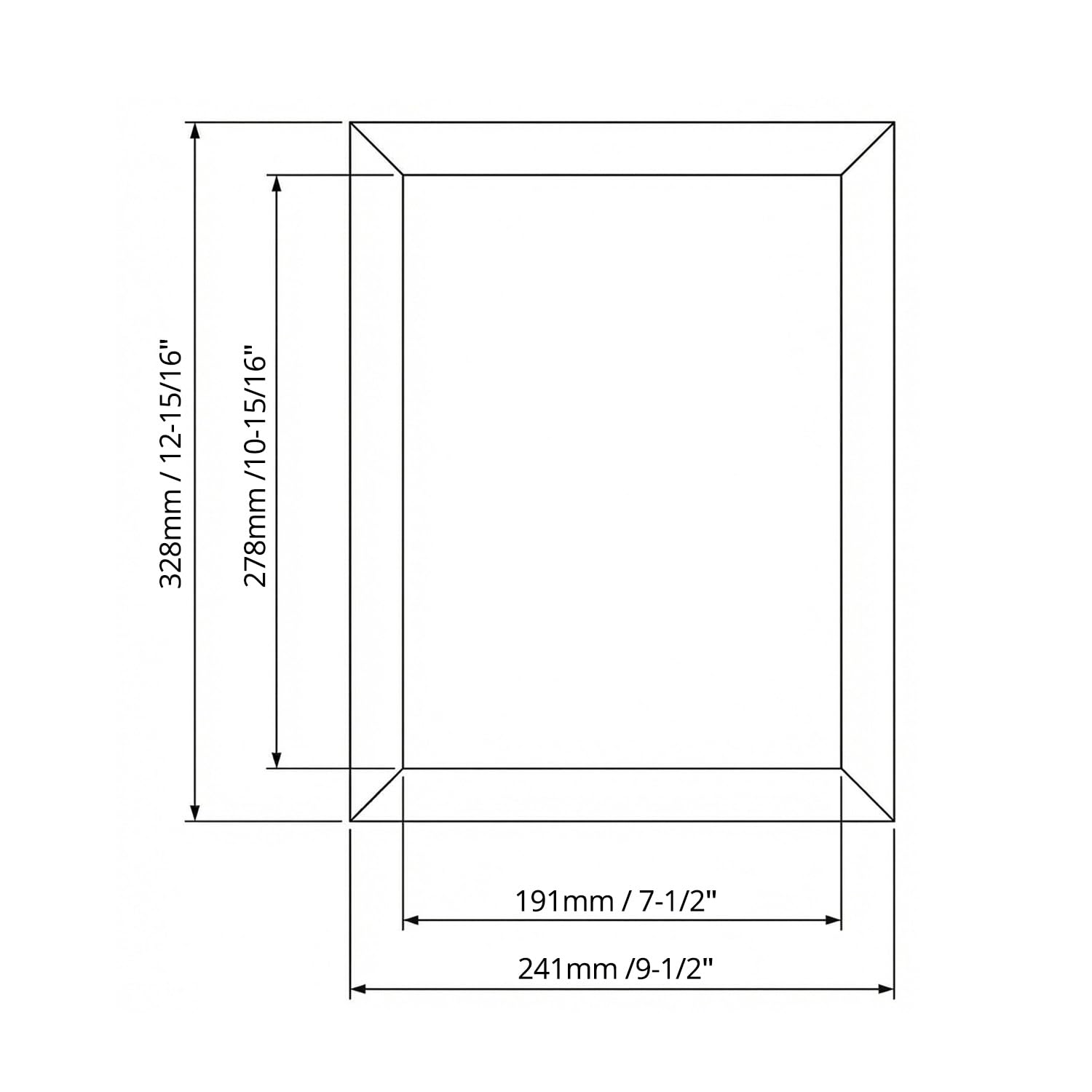 QWORK® Paquete de 5 Marco a Presión - A4 - Perfil de Aluminio de 25 mm - para Póster, Certificados, Dibujos - Negro