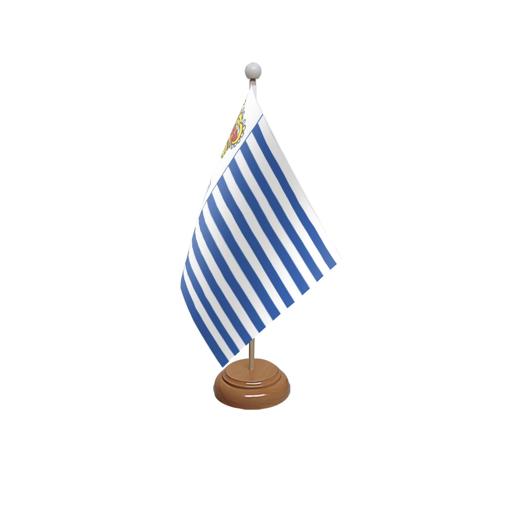 Flagtex Seborga Wooden Table Flag With Wooden Base โ image 1