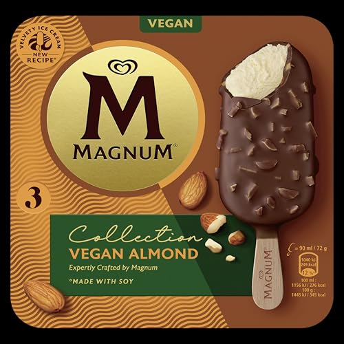 Magnum Helado Bombón Vegano Almendras, 90ml x 3