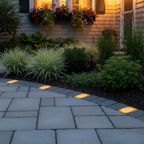 Image of LEONLITE 4-Pack Paver Light 6x9 Inch 5CCT Brick Lighting for Pavers