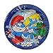 Amscan – 552264 – 8 platos Pitufos diámetro – 18 cm