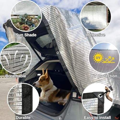 Malla de ventilación de aluminio reflectante para camping y parking de coche 6