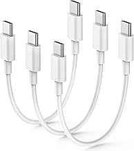 USB Type-C to C ケーブル 短い【20cm/3本セット】 PD対応 60W 急速充電＆データ転送 タイプｃ急速充電ケーブル 高耐久 断線を防ぎ 持ち運びに便利 iPhone 16/15シリーズ、iPad Pro/Air、Galaxy S24、AQUOS sense8、OPPO、Xiaomi、Motorola、Google Pixel、SONYなどUSB C機種対応