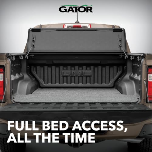 Image of Gator FX Hard Quad-Fold Truck Bed Tonneau Cover | 8828203 | Fits 2002 - 2025 Dodge Ram w /o RamBox 6' 4 inch Bed (76.3 inch)