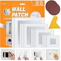 WZNBJLX Wall Patch Kit, 15 Pieces Self-Adhesive Mesh Repair Patches for Drywall, Multiple Sizes 2/4/6/8 Inch, Permanently Repairs Damaged Walls and Ceilings