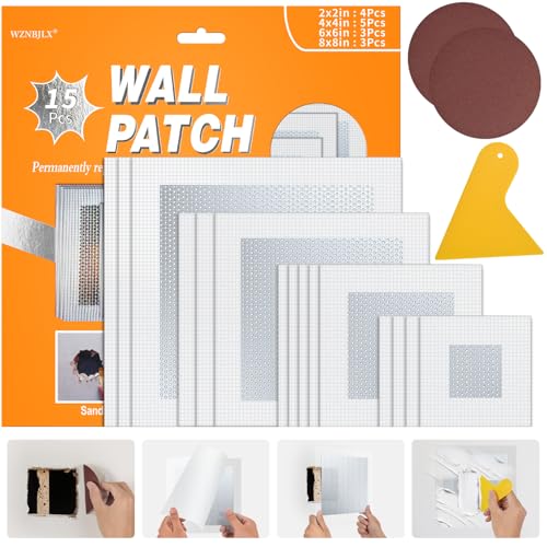 Wall Patch Kit with Self-Adhesive Mesh Patches