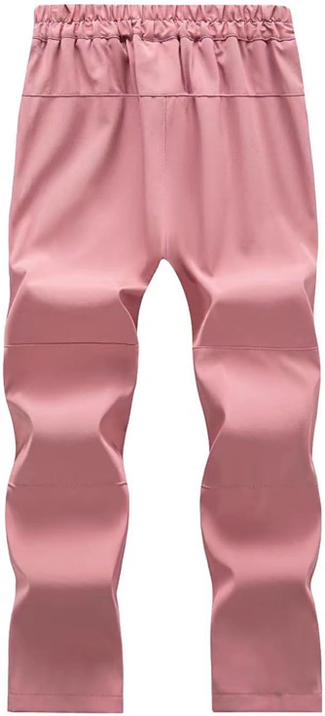 Hiking Pants for Girls Outdoor Sports Joggers Zipper Pockets Athletic Running Trousers Lightweight Activewear 2026