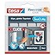 tesa Powerstrips CLICK - Klett-Klebepads zum An- und Abklicken von Bilderrahmen und Wanddekorationen ohne Bohren - selbstklebende Klettband-Strips mit ON und OFF Click-System - Small - 16 x 2 Stück
