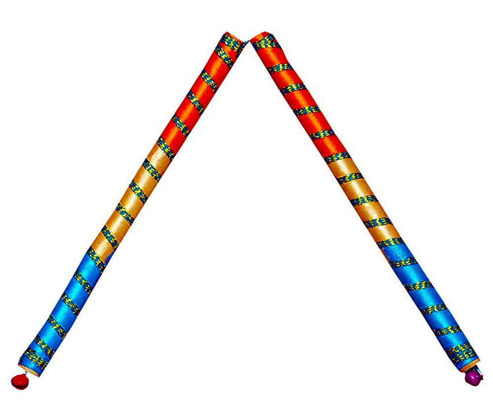 DMS RETAIL Multicolor Dandiya Garba Sticks Pack of (1), Wood (Multicolour) - Image 3 thumbnail