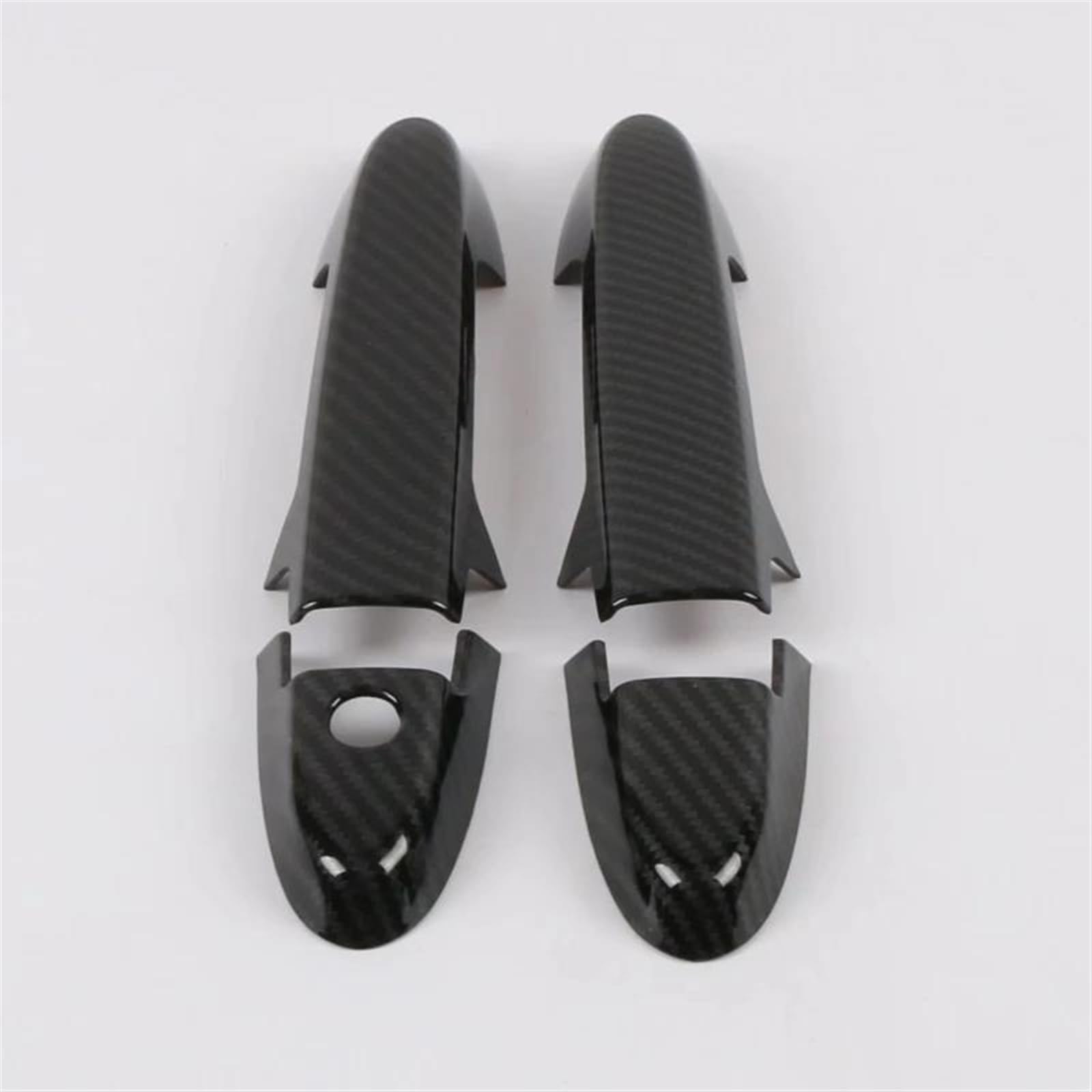 Kjhopy Carbon A Chrome Door Handle Cover Trim Molding Catch Overlay Garnish Cap Cup Protector For Vezel Hr-V Hrv 2015-2020 Lhd Front Exterior Door Handle(Carbon A)