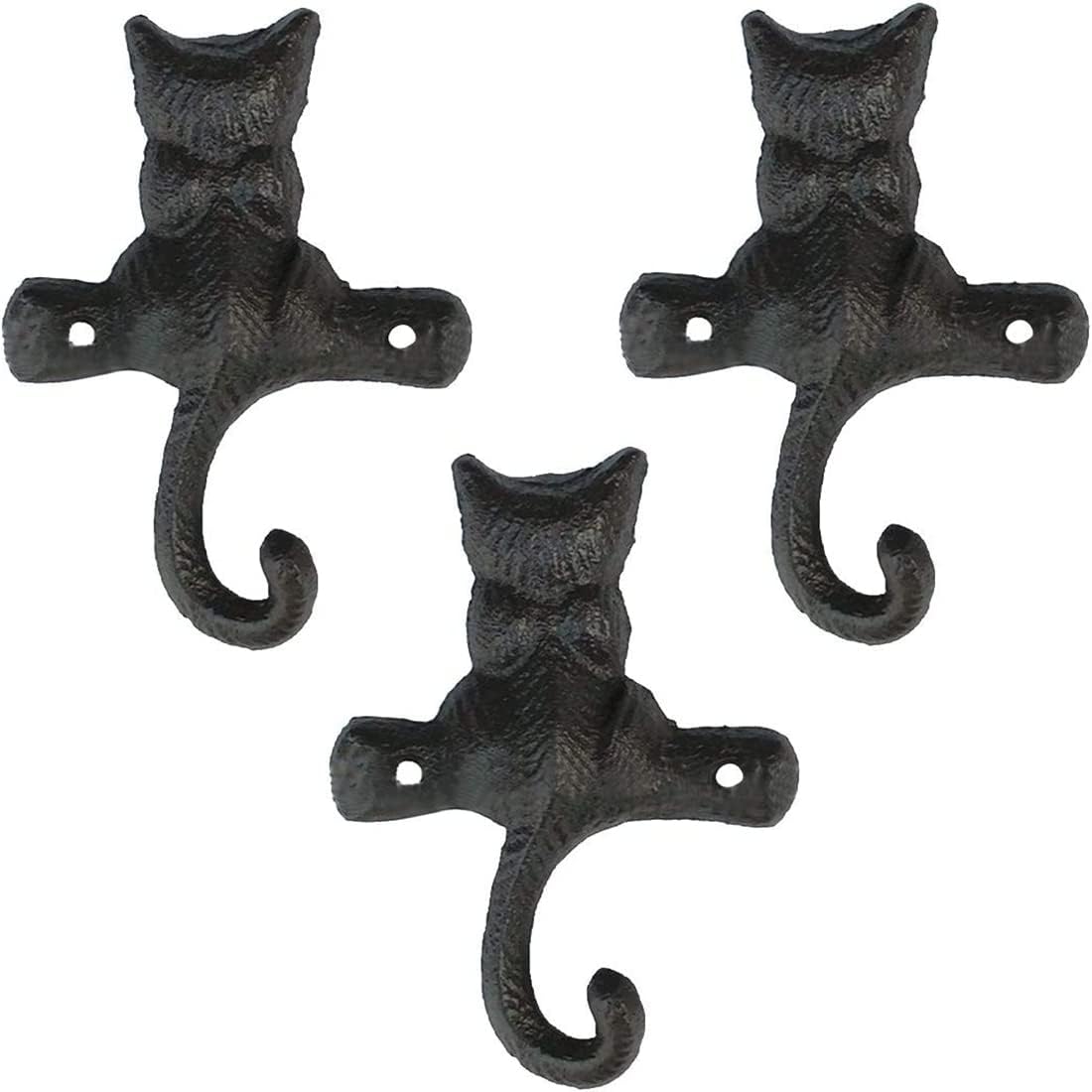 DPOWERFUL Coat Hooks Cat Wall Hooks Cast Iron Coat Hooks