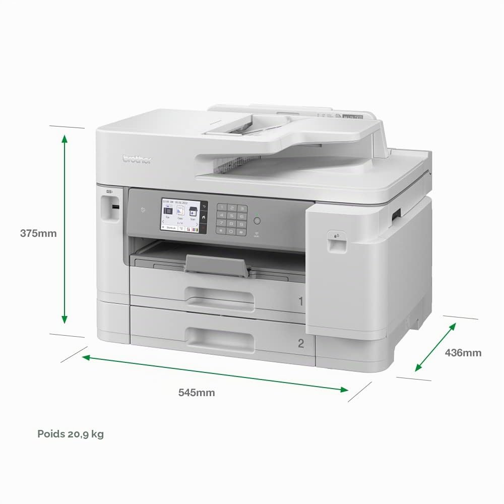 Brother MfC-J5955dw Ad Inchiostro A3 1200 X 4800 Dpi WI-Fi (mfC-J5955dw Color A4 Inkjet Aio - Wifi 1200 X 4800dpi 30ppm 512mb)
