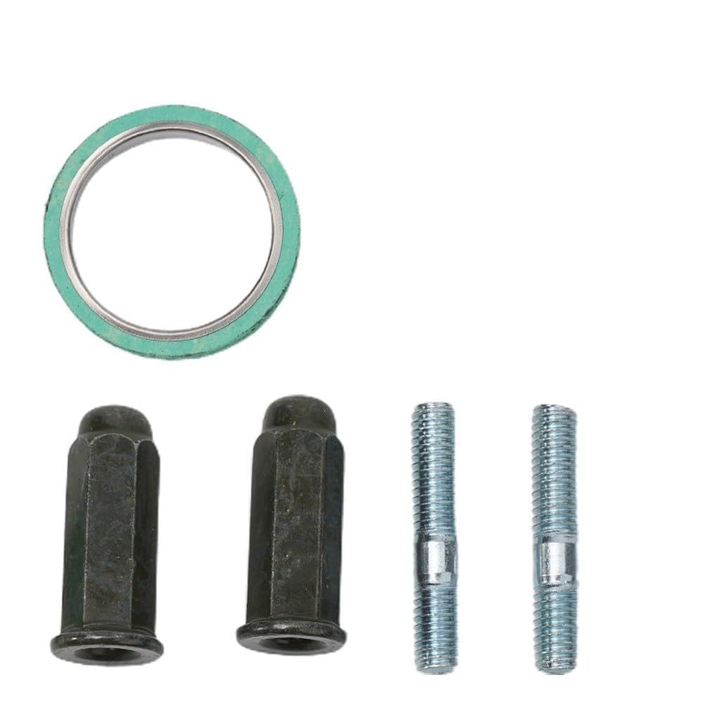 Auspuffschrauben-Set mit Bolzen, Muttern und 30,5 mm Dichtung für 50 cc, 110 cc, 150 cc, Scooter, vier für Wheeler Go Kart Moped