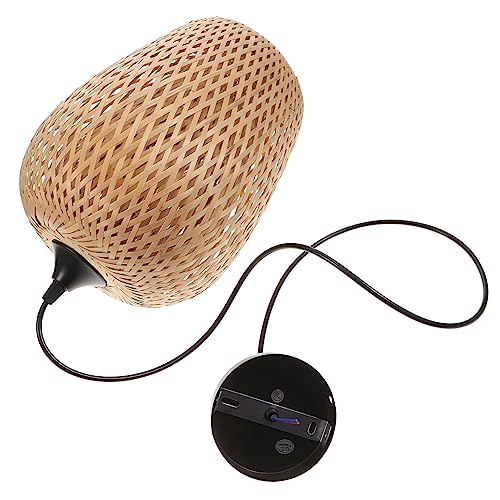 Plafonnier artisanal d'exception suspension en bambou naturel SEWACC lustre chic