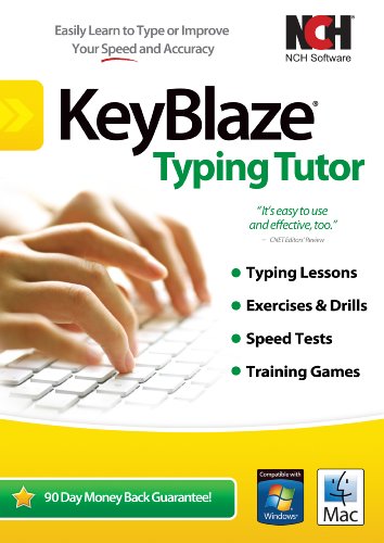 Nch Software Keyblaze Typing Tutor Software To Learn To Type With Lessons cover
