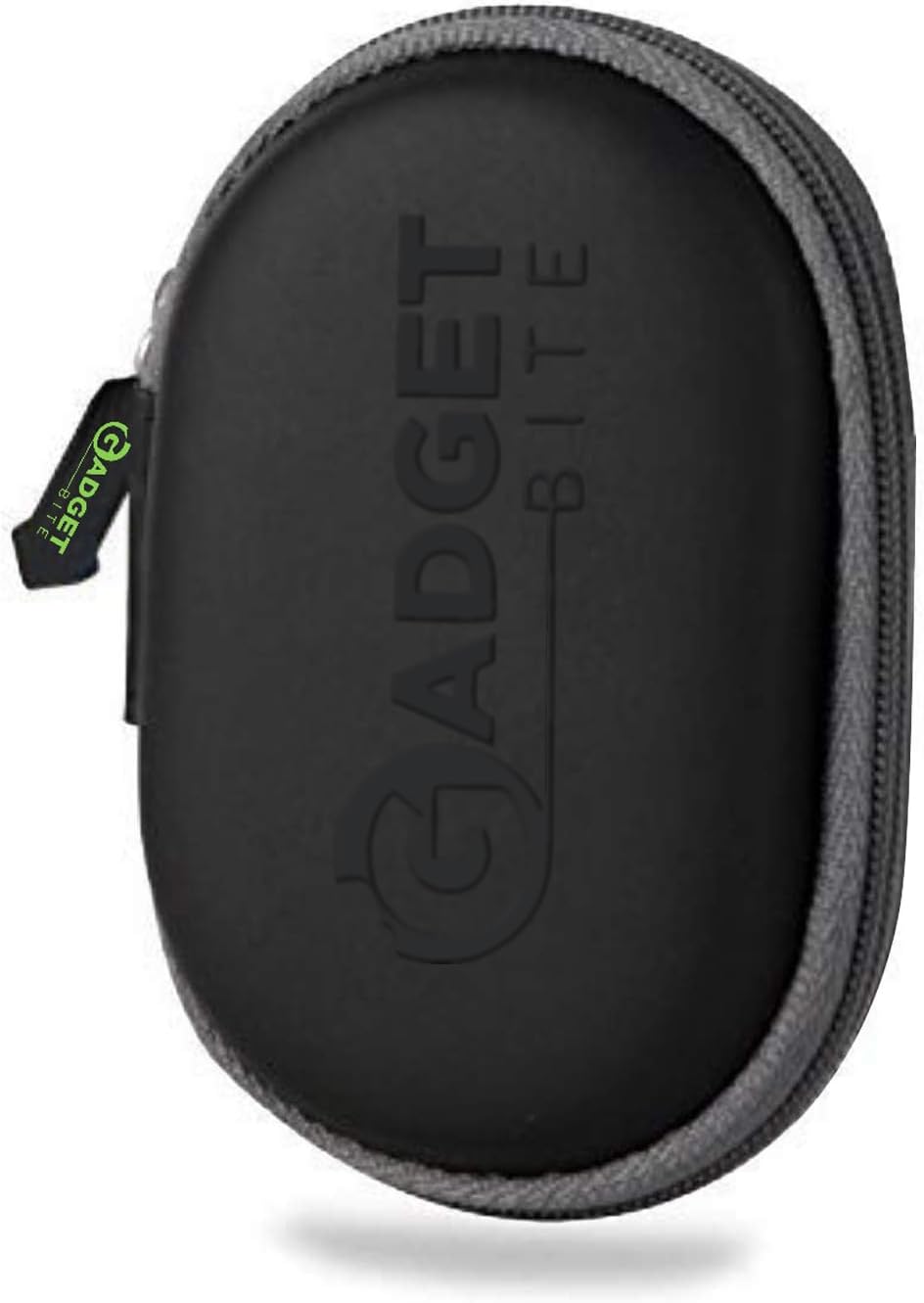 GadgetBite Earphone Case Pouch Ethylene Vinyl Acetate (EVA) Mini Pocket Storage Carry Case Travel Organizer for Earphones Charging Cable Pen Drives Memory SD TF Cards Headphones - Black