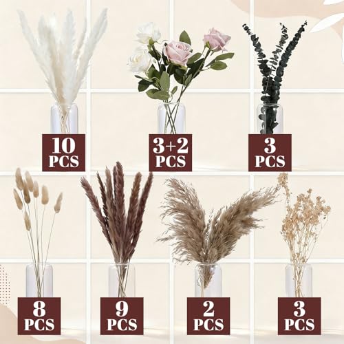 Ramo de flores secas boho 40 piezas para decoración miniatura 6