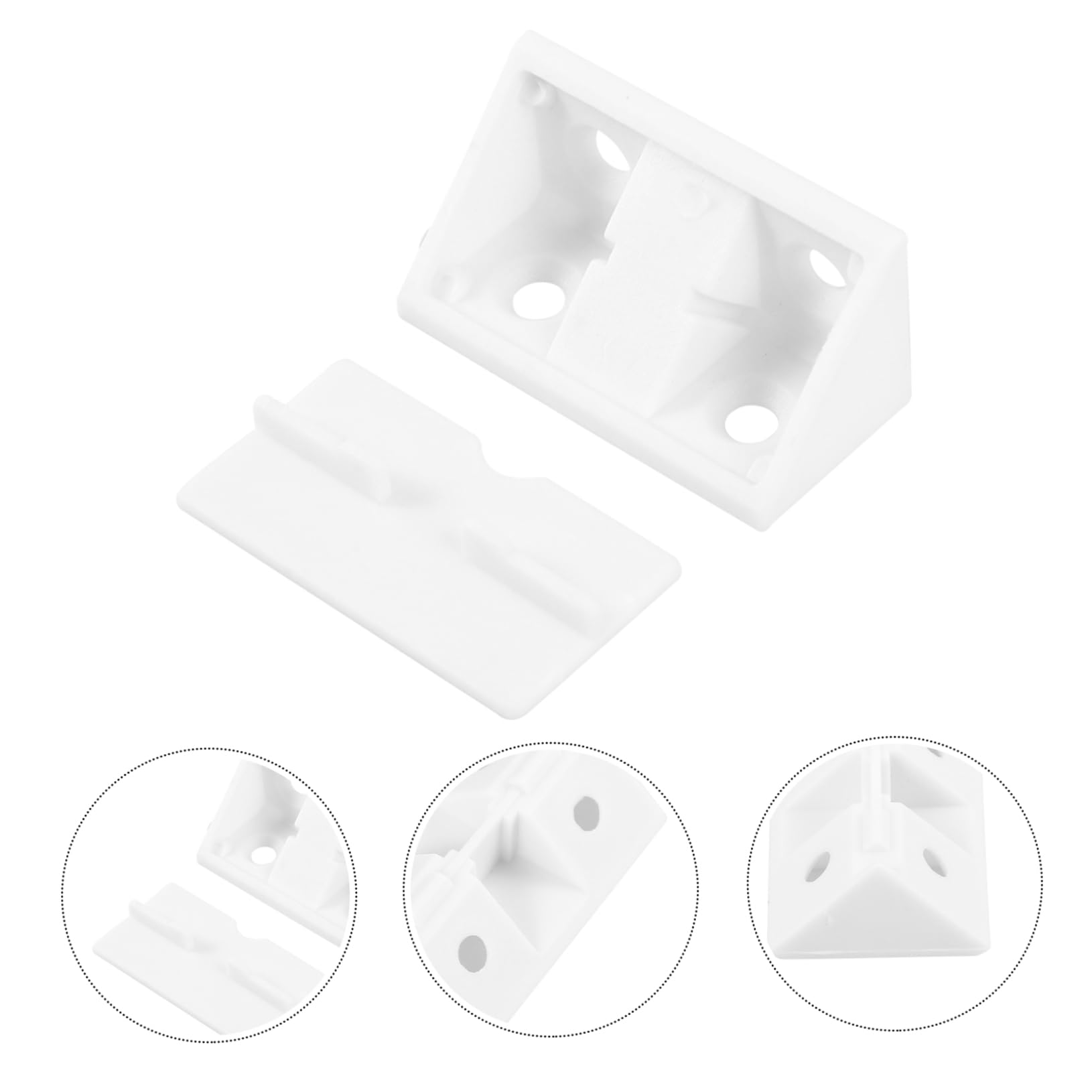 jojofuny 100pezzi Staffe Angolari Copertura Per e Facile Installare e Resistente Per e