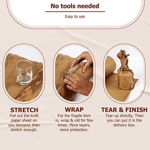 Eco-Friendly Honeycomb Paper Roll 38cm x 30m for Packaging - Image 4