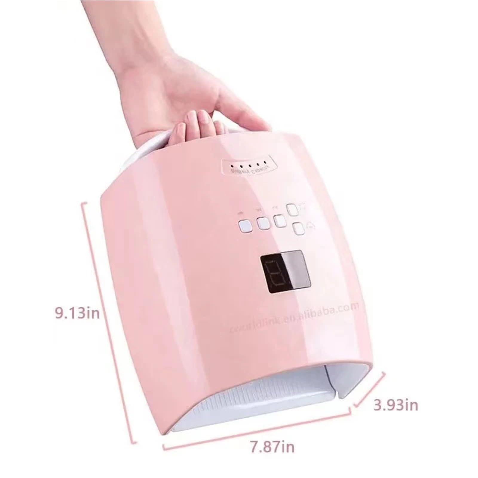 Lampa UV do paznokci, 66W Akumulatorowa lampa do paznokci Profesjonalna suszarka do lakierów żelowych Maszyna do manicure Lampa UV LED do paznokci(No handle White light)