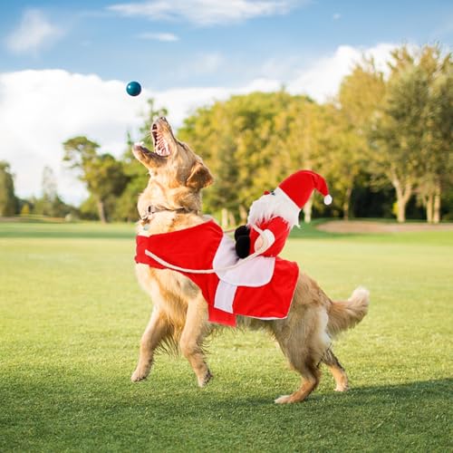 Disfraz para perros Santa Claus M rojo miniatura 3