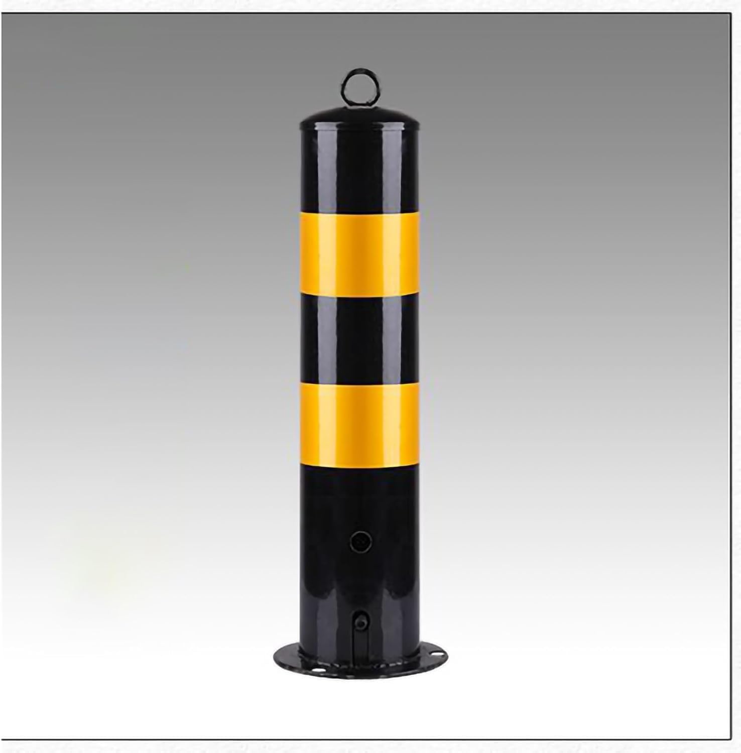 JYBNBBE Driveway Barrier Traffic Barricade Steel Security Post Bollard with Reflective Tape, Removable Parking Barrier Concret Traffic Cones for Industrial Commercial Private Use,D114mm-50cm/20in