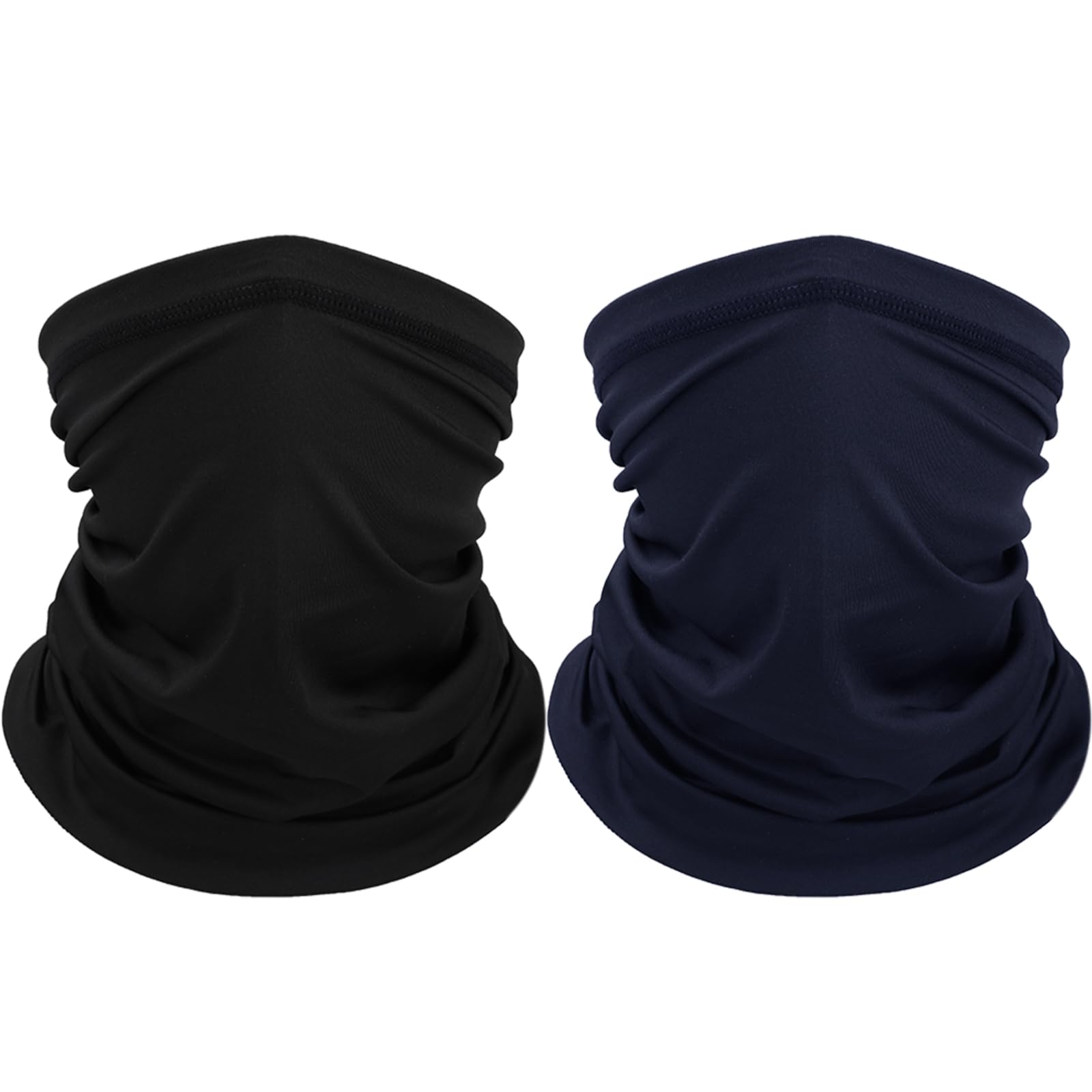 Sibba Neck Gaiters Face Cover Mask 2 PCS Ski Scarf Bandana Thick Breathable Work Running Bike Cold Weather Sun Covering Protection Sweat Wicking Half Sleeve Outdoor Men Women