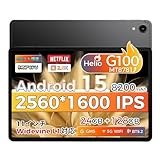 RebotAi タブレット Android 15【最新8コアHelio G100搭載】 11インチ 2560×1600超 Wi-Fiモデル 24GB+128GB+1TB拡張 6軸ジャイロ 5GWIFI 実容量8200mAh Type-C+PD20W急速充電 Widevine L1 無線投影 16MP/5MPカメラ ナノ金属筐体 超薄型軽量 移動シアター最適 GMS認証 多様なAIアプリに対応