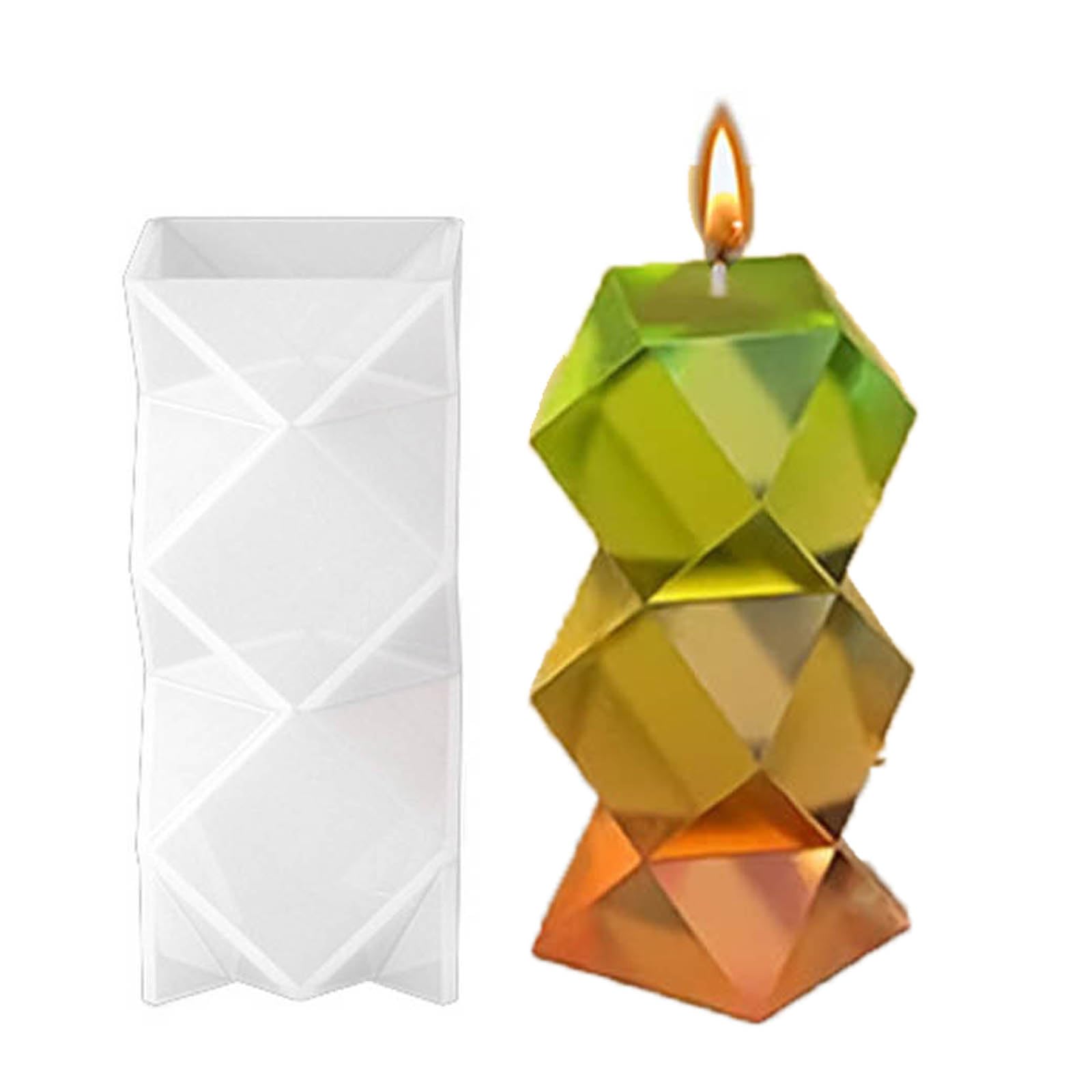 Yhplxyuus Resin Casting Molds 3D Silicone Geometric Mold Silicone Mold Handicrafts for Making