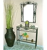 Consola de forja Isabella - Plata, Consola + Espejo con 5% de Descuento.