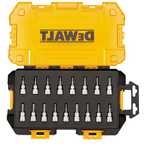 Dewalt Drive Bit Socket Set, 3/8" Drive, Sae/Metric, 17-Piece (Dwmt73806) #TOP1