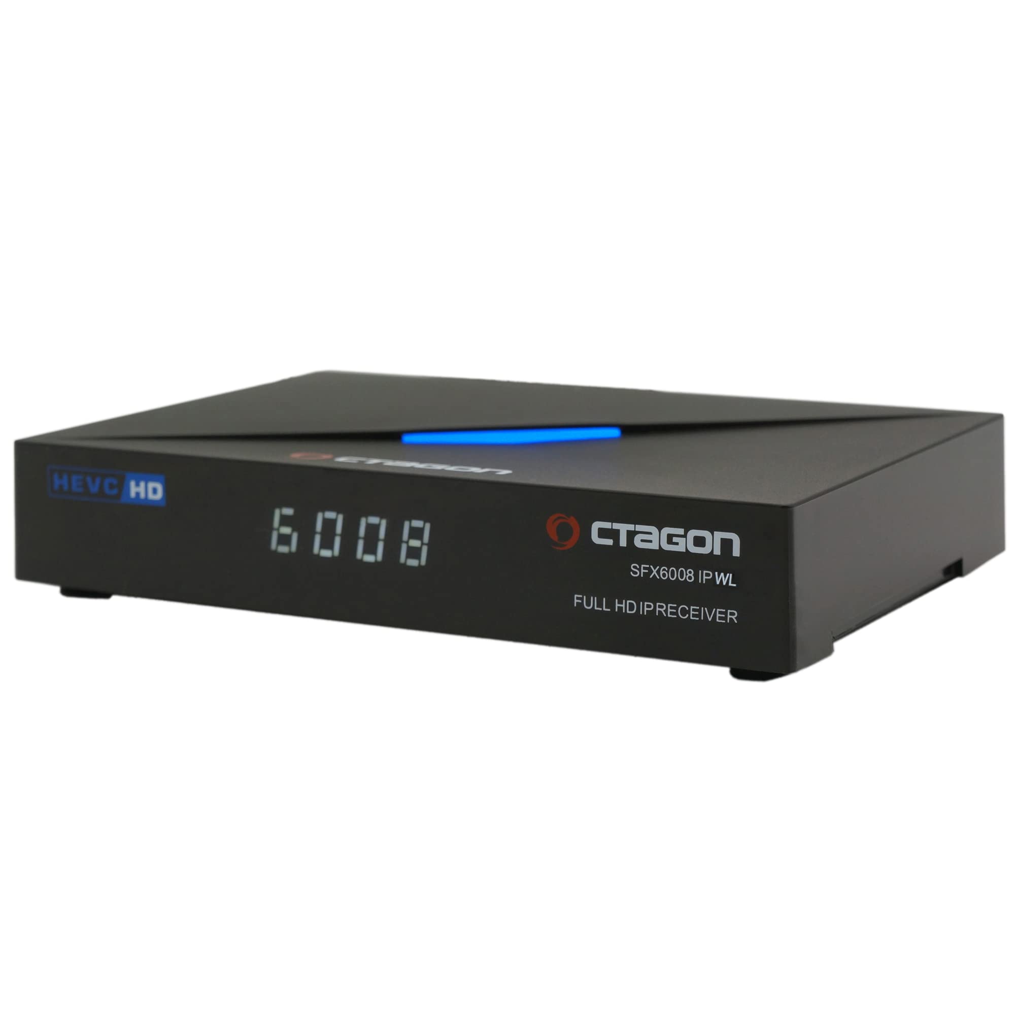 Octagon SFX6008 IP WL Full-HD H.265 HEVC, E2 Linux Set-Top Box & Smart Internet TV Receiver, Sat to Client Support, DLNA, YouTube, Web-Radio, 150Mbit WiFi intern, HDMI, schwarz