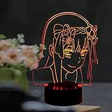 2. (Efecto 3D). Esta es una hermosa luz de arte. Puedes ver esculturas 3D en la oscuridad. Pero es realmente una ilusión bidimensional, que consiste en vidrio acrílico nivelado, en la que se graba la imagen 2D en la superficie.