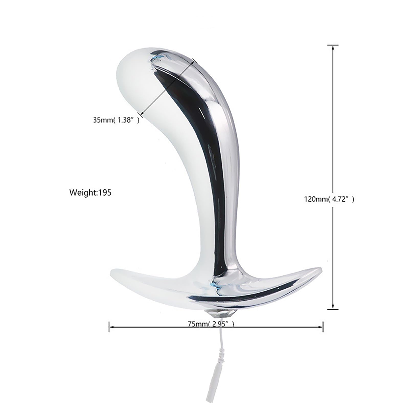 Electroshock Penisplug Plug Anal Set Acero Inoxidable Dilatador Uretral Anal Dilatadores Para Hombres Estimulación Prostática Juguetes Sexuales (L)