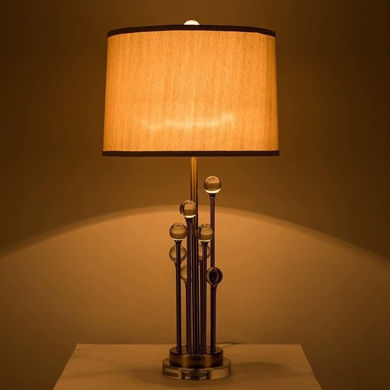 Lampade da tavolo d'epoca Lampada da comodino semplice in cristallo for soggiorno e camera letto