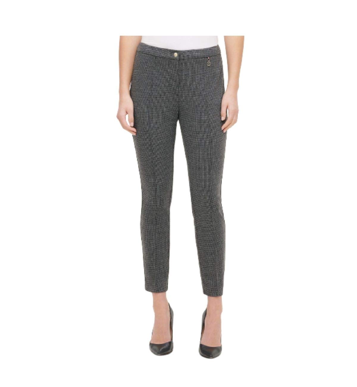 Tommy Hilfiger Womens Gray Printed Pants Size 10