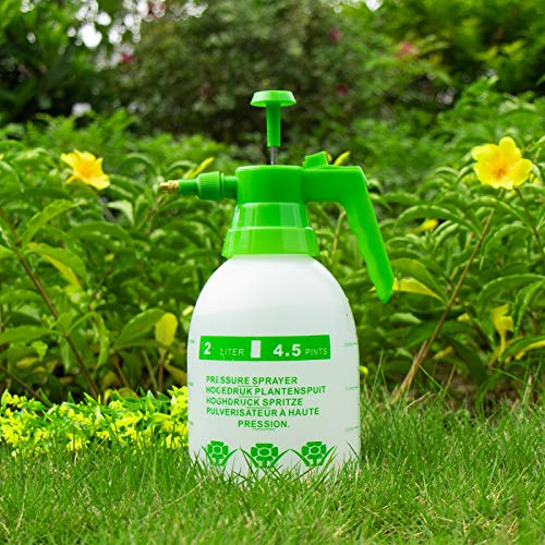 AQUEENLY Pump Sprayer, 68oz Hand Held Pump Pressure Garden Sprayer with Adjustable Nozzle for Lawn & Garden - Watering, Fertilizing, Home Cleaning and Car Washing - The Professional Hand Sprayer - Thumbnail 5